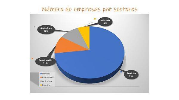 Numero de empresas por sectores opt